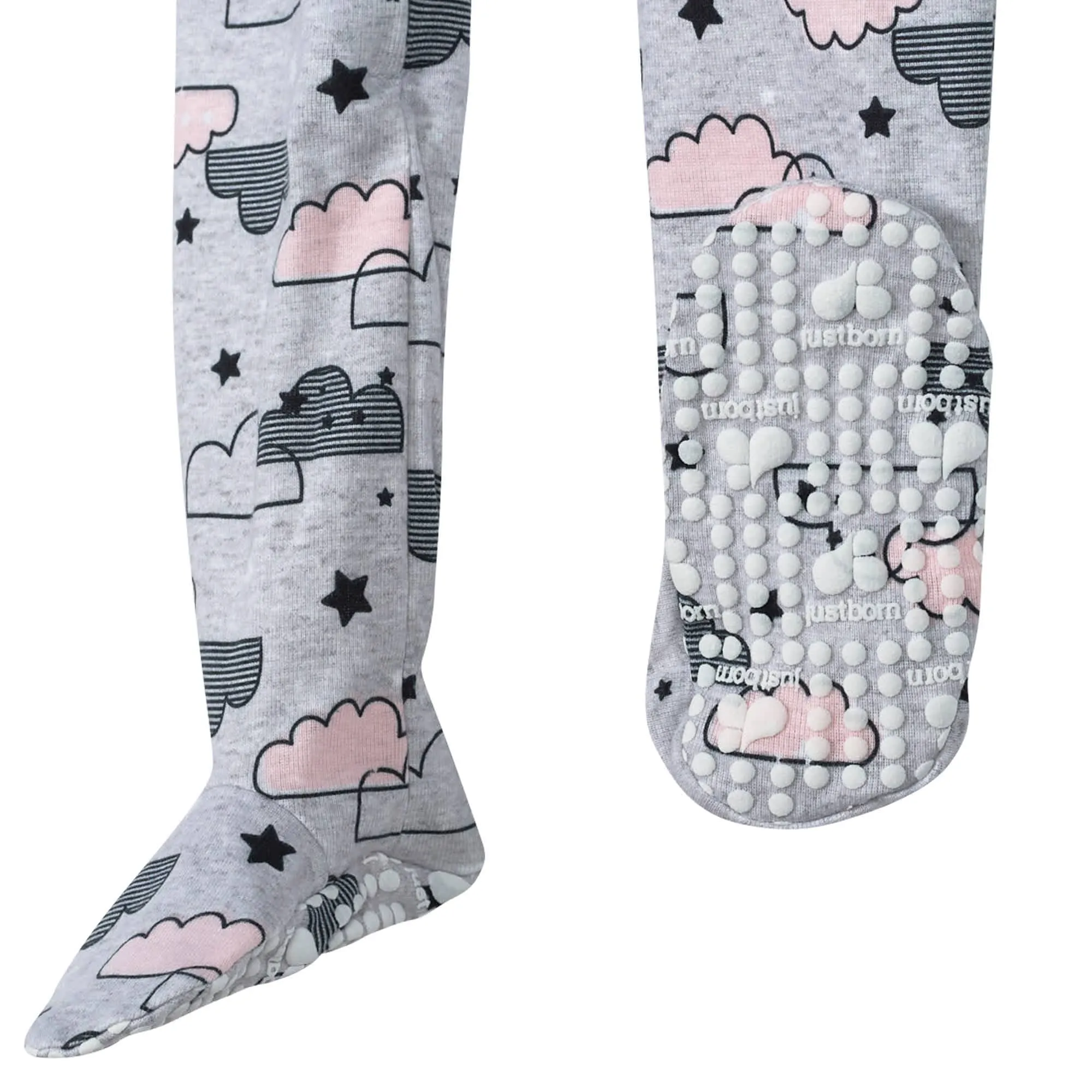 2-Pack Baby Girls' Unicorn & Clouds Organic Sleep 'n Play