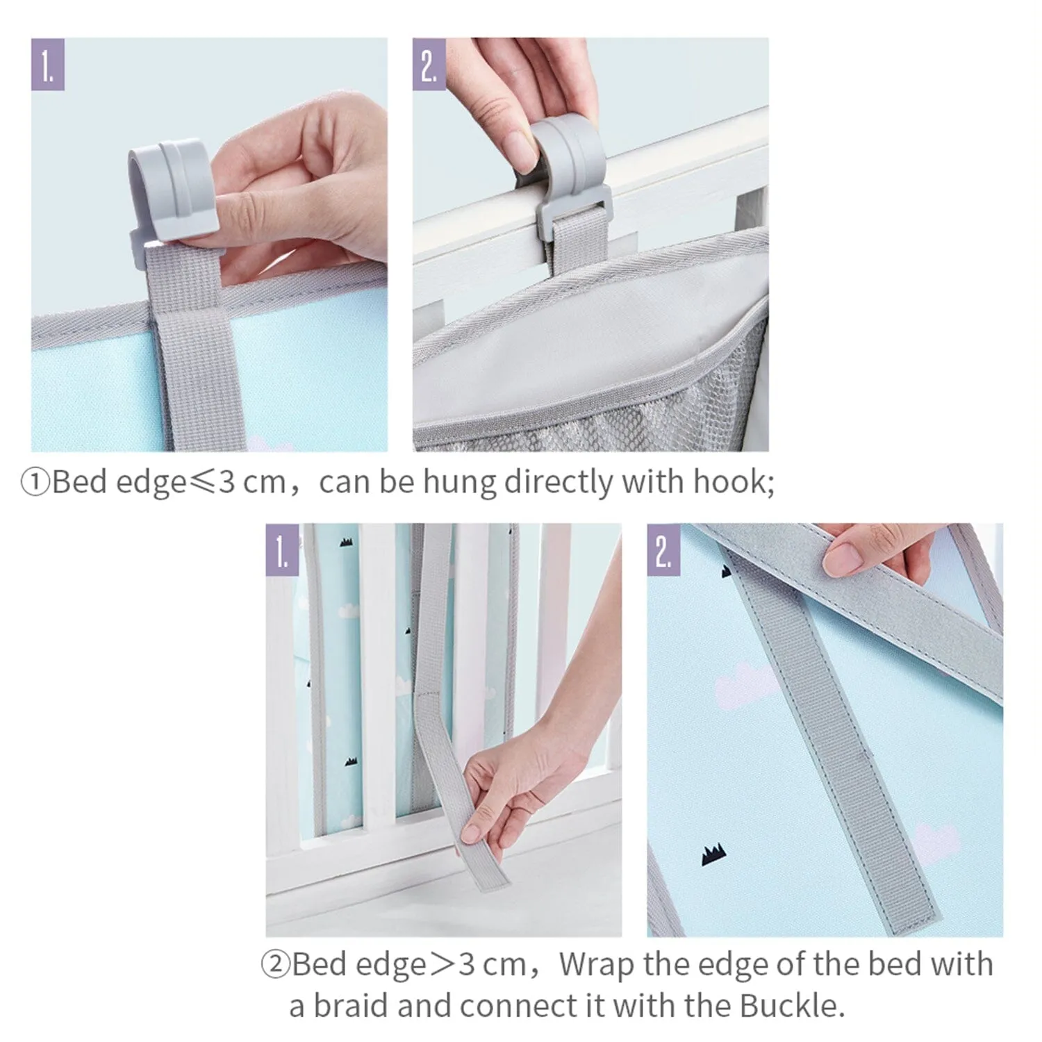 3-in-1 Crib Organizer