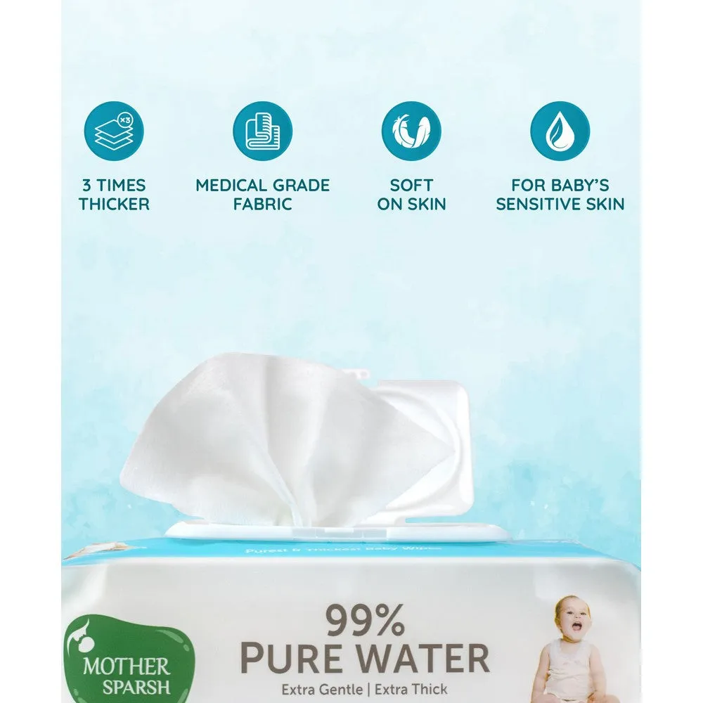 99% Pure Water Unscented Baby Wipes - Pack Of 2