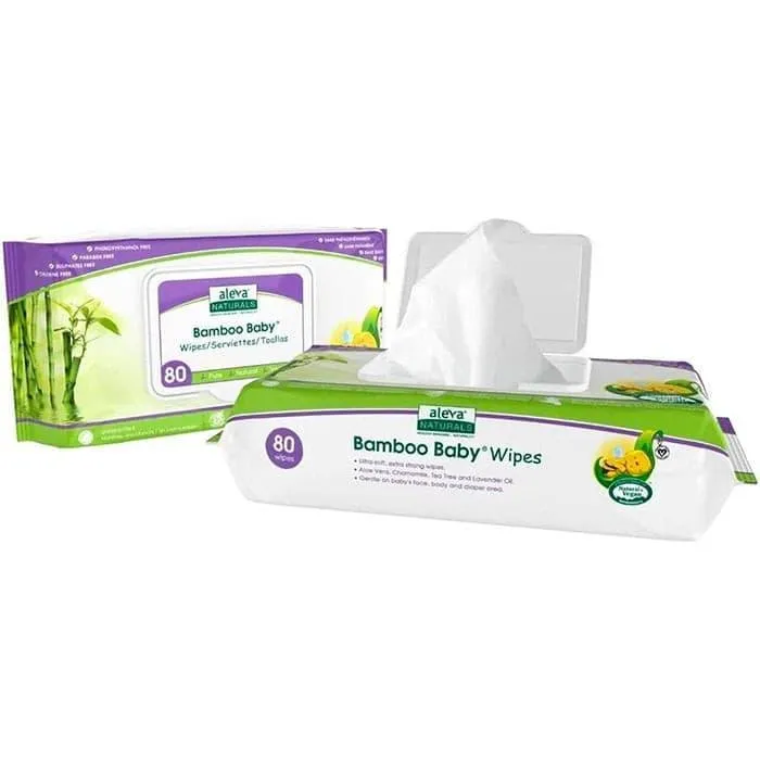 Aleva Bamboo Baby Wipes - 80ct.