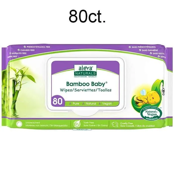 Aleva Bamboo Baby Wipes - 80ct.