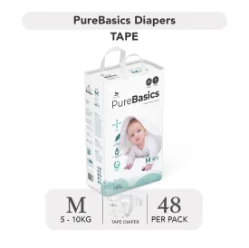 Applecrumby PureBasics Tape Diapers - S56 / M48 / L40 / XL32