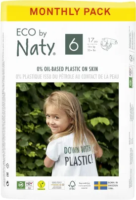 Baby Diapers, Plant-Based Eco-Friendly Diapers, Great for Baby Sensitive Skin and Helps Prevent Leaking