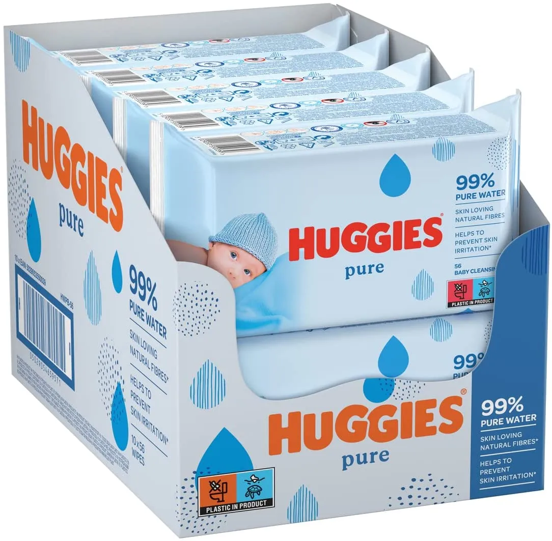 Baby Wipes (Huggies Pure)