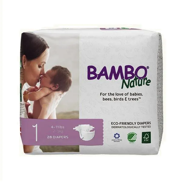 Bambo Nature Diapers - 1 Newborn (28 pcs.)