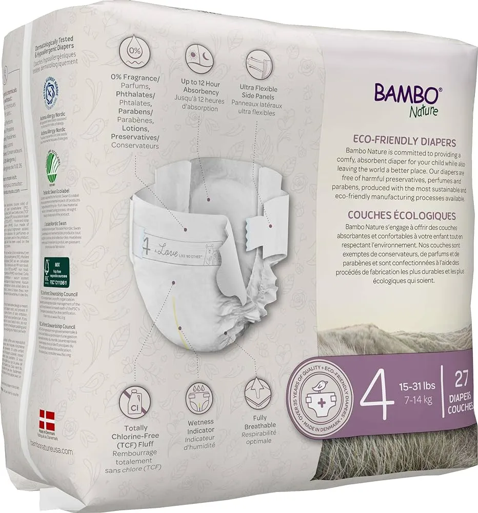 Bambo Nature Dream Baby Diapers Size 4