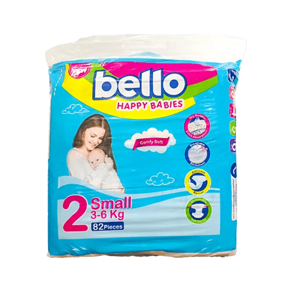 Bello Baby Diaper Small 2 - 82Pcs