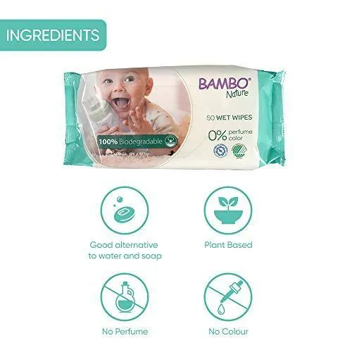 Biodegradable Wet Wipes,14x 50 Wipes