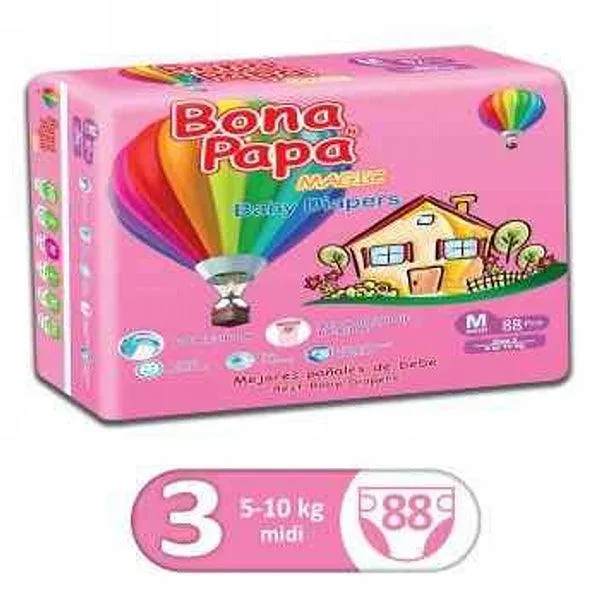 BONA PAPA DIAPERS ADULT MEDIUM 8 PIECE