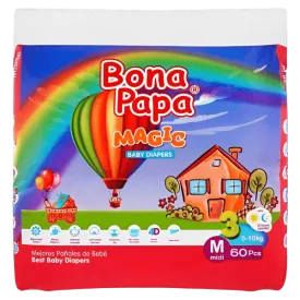 Bona Papa Magic Baby Diapers M Midi No.3, 5-10Kg 60Pcs