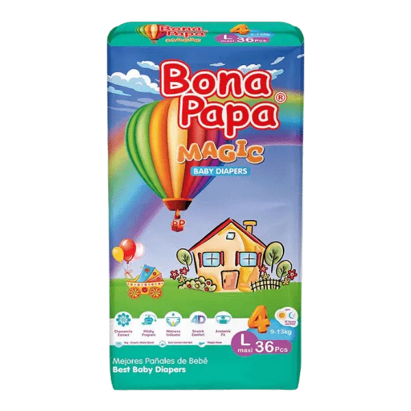 BONA PAPA MAGIC BABY DIAPERS MAXI L-4 9-13KG 36PCS