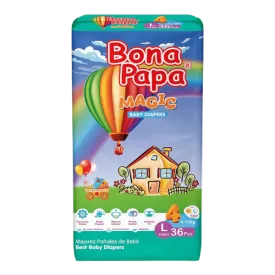 BONA PAPA MAGIC BABY DIAPERS MAXI L-4 9-13KG 36PCS