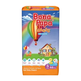 BONA PAPA MAGIC BABY DIAPERS S-MINI S-2 3-6KG 44PCS