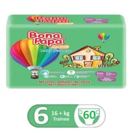 BONA PAPA MAGIC DIAPER XXL 60PCS SIZE 6