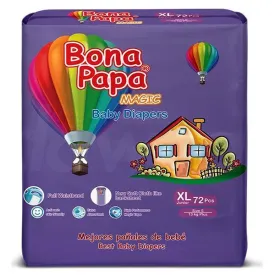 BONA PAPA MAGIC MEGA XL DIAPER 72PCS