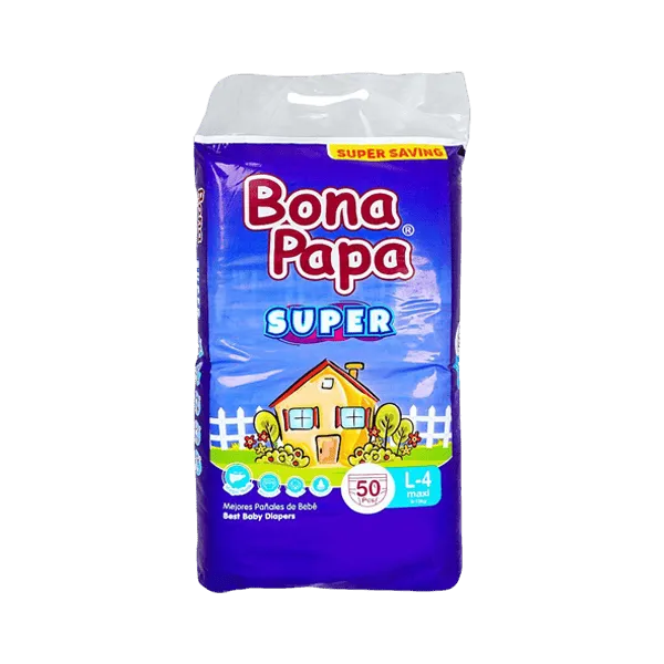 BONA PAPA SUPER BABY DIAPER L-4 9-13 KG 50PCS