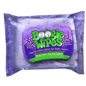 Boogie Wipes Saline Nose Wipes Grape Scent