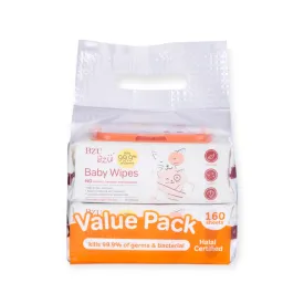 BzuBzu Antibacterial Baby Wipes 80 Wipes Value Pack