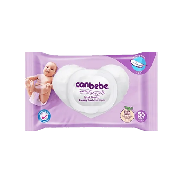 CANBEBE CREAMY TOUCH WET BABY WIPES 56PCS