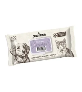 Care For The Good Antibacterial Wipes For Dogs & Cats (Lavender)