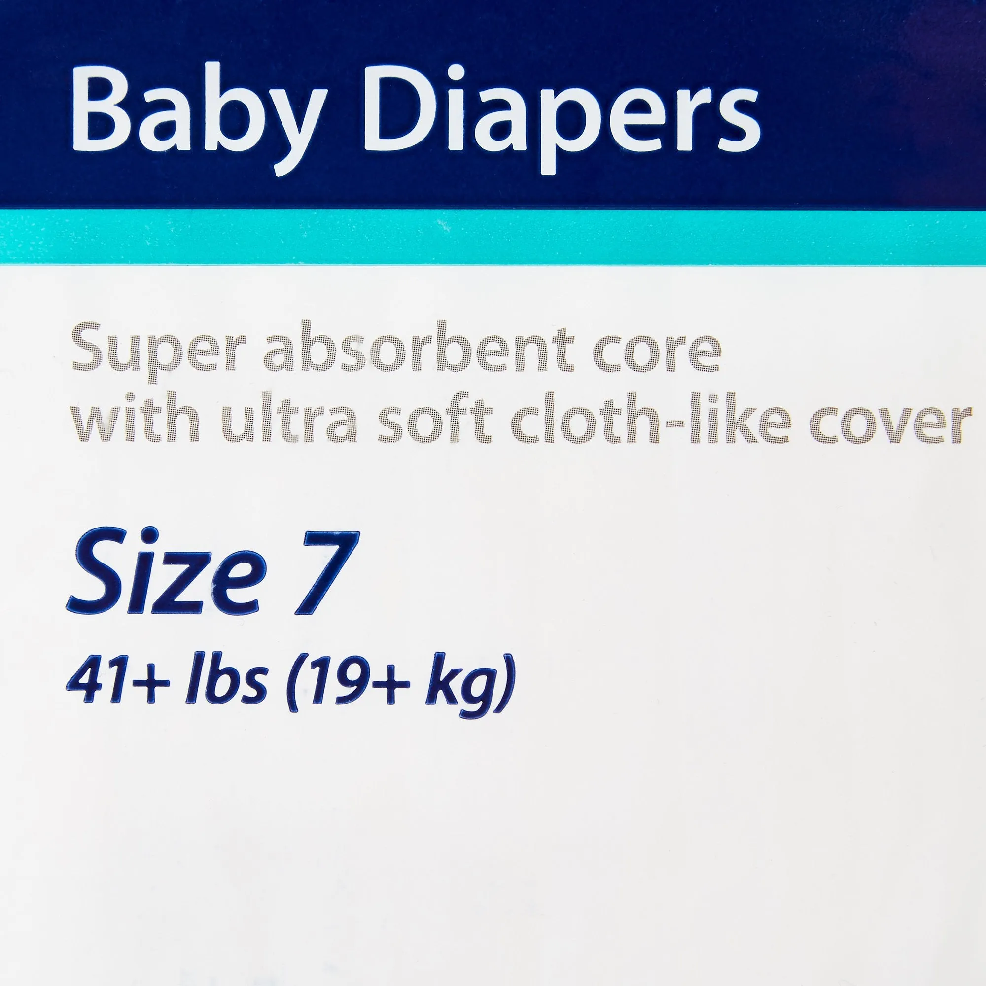 Curity Unisex Baby Diapers, Heavy Absorbency, Disposable, Size 7, 41  LBS