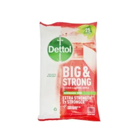 Dettol Big & Strong Bio Wipes Citrus 25s