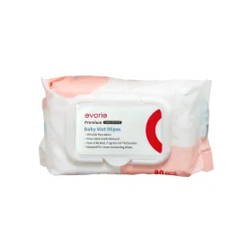 Evorie Premium Baby Wet Wipes (80 Wipes/Pack) - Single Pack