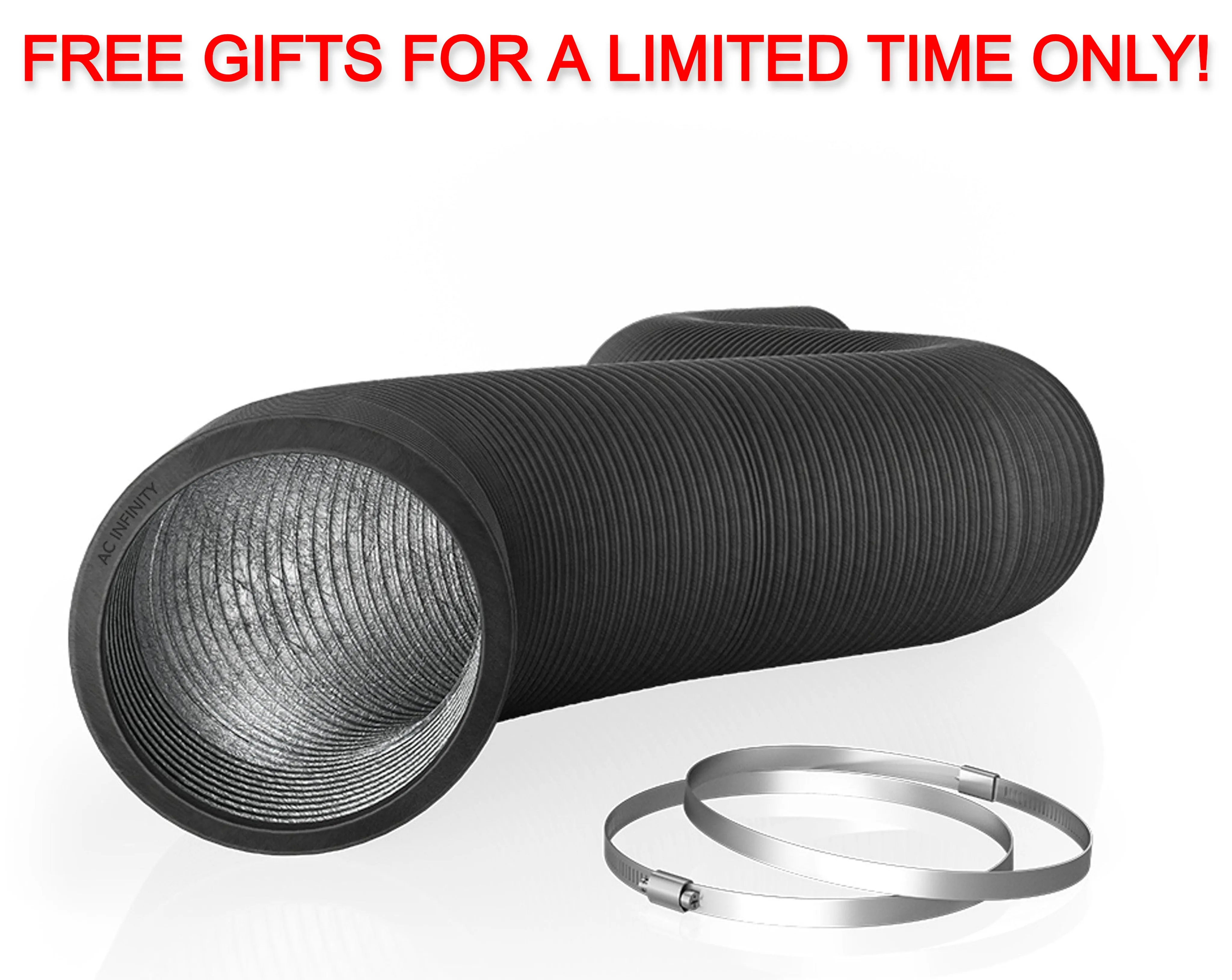 Free AC Infinity Flexible Four-Layer Ducting, 25-Ft Long, 6-Inch ($24.99 Value)