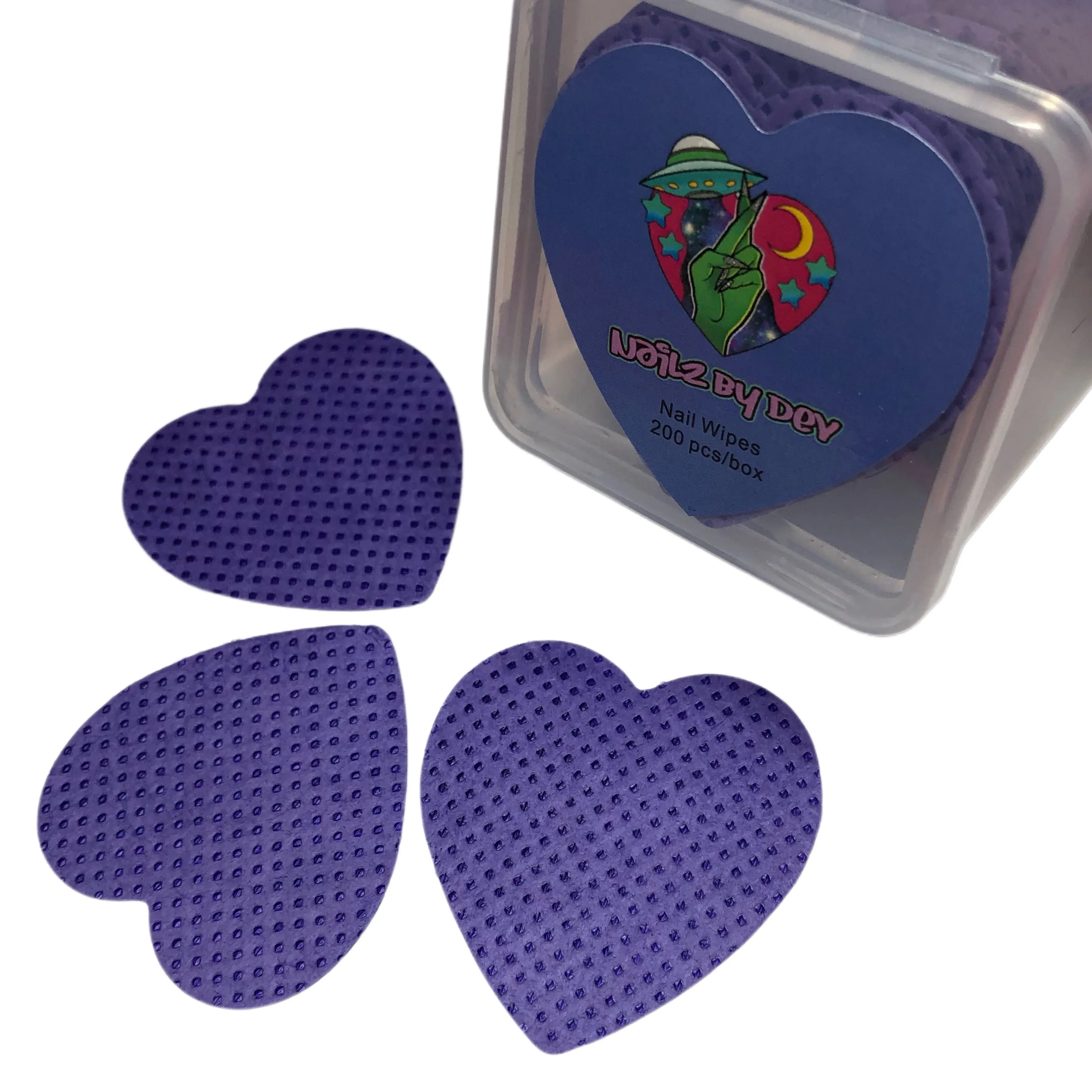 HEART NAIL WIPES