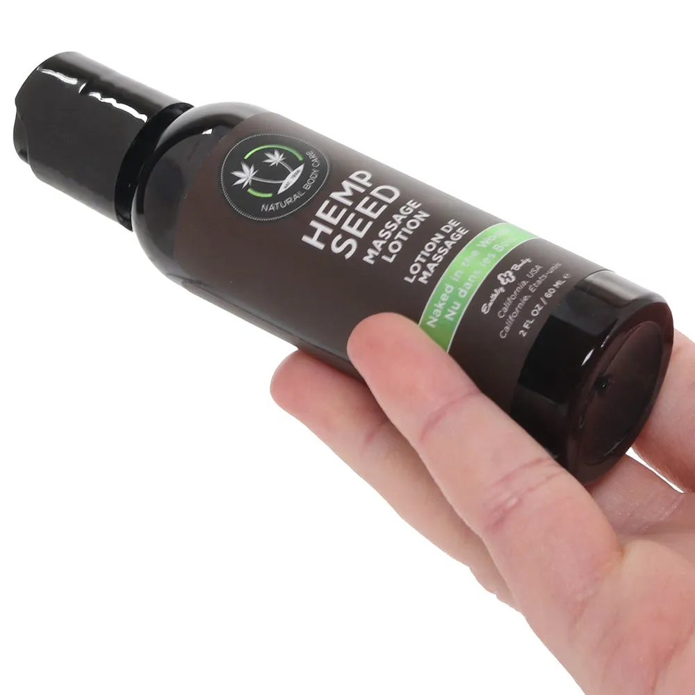 Hemp Seed Massage Lotion 2oz/60ml in Naked in the Woods