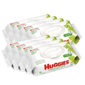 HUGGIES Natural Care Unscented Baby Wipes (8 Packs)