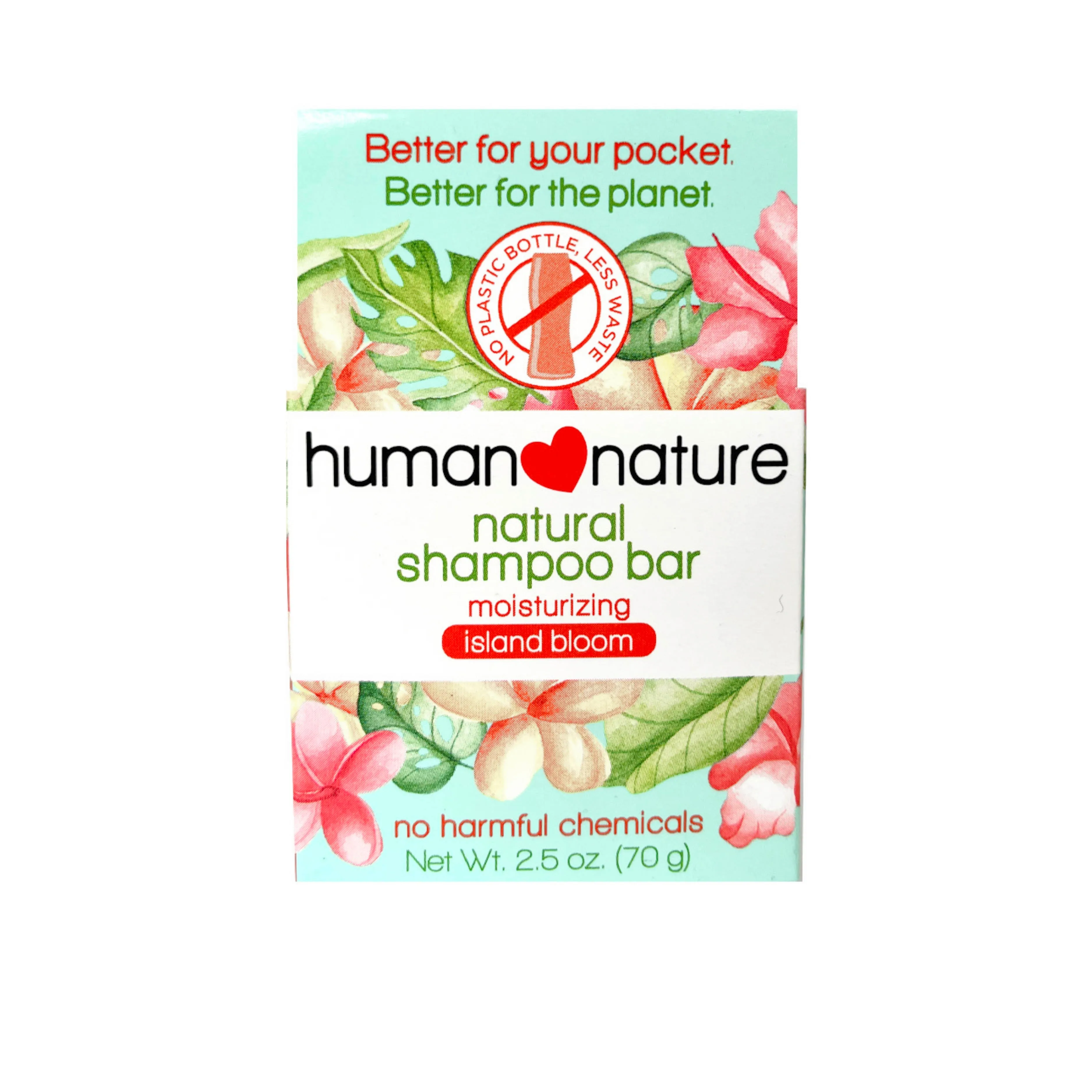 Human Nature Natural Moisturing Shampoo Bar - Island Bloom