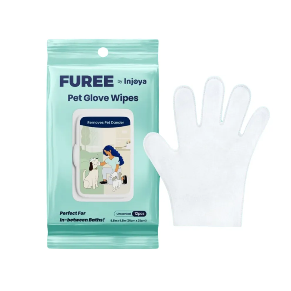 Injoya Hypoallergenic Pet Glove Wipes for Dogs