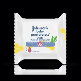 J & J Baby Pure Protect CLEANSING WIPES x 25 pieces