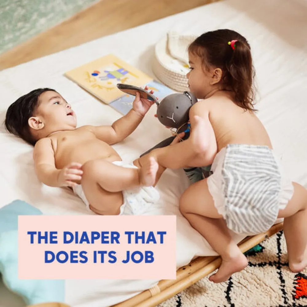 Kim & Kimmy Eco-friendly Baby Taped Diapers, NewBorn, Upto 5Kg, 0-4M