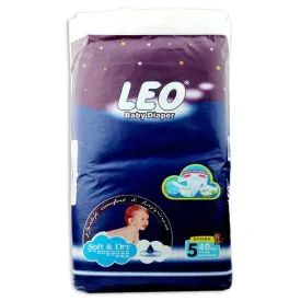 LEO BABY DAIPER JUMBO PACK 6 XXL 40PCS