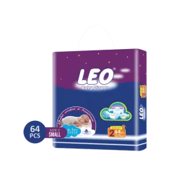 LEO BABY DIAPER SIZE 2 MINI/SMALL 3-6 KG 64PCS