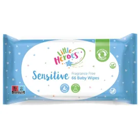 Little Heroes Sensitive Fragrance Free Baby Wipes 66 (N)