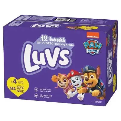 Luvs Pro Level Leak Protection Diapers Giant Pack - Size 4 - 144ct