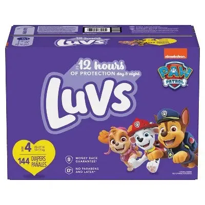 Luvs Pro Level Leak Protection Diapers Giant Pack - Size 4 - 144ct