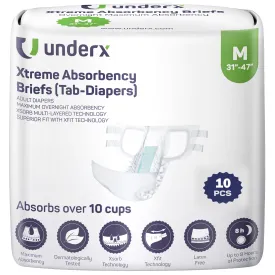 Men's Max Absorbency Diaper-Style Briefs With Tabs