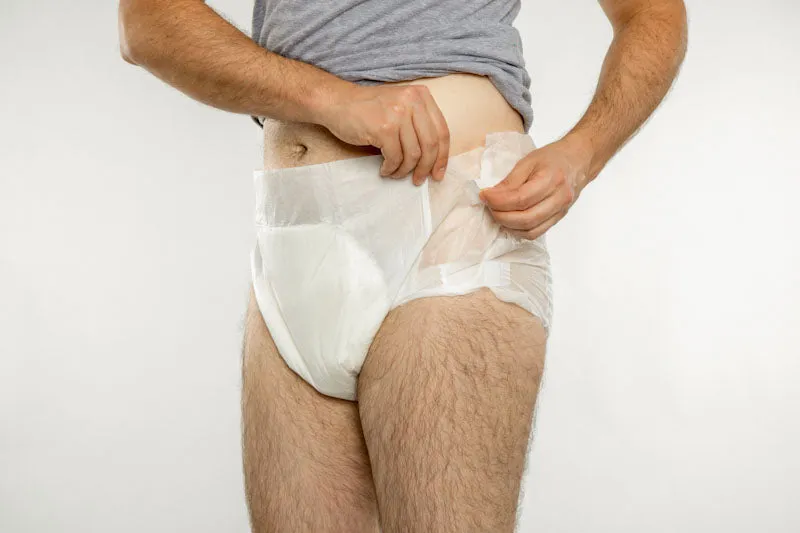 Men's Max Absorbency Diaper-Style Briefs With Tabs