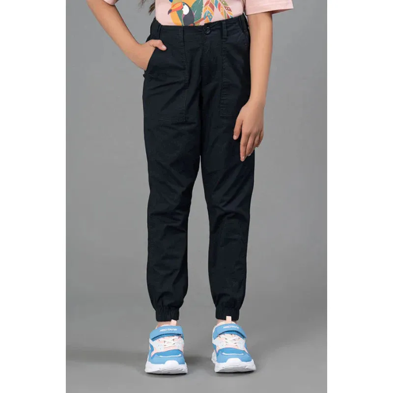 Mode By RedTape Joggers for Girls in Black Color| Best in Comfort| Cotton| Regular Fit| Front Side Pockets