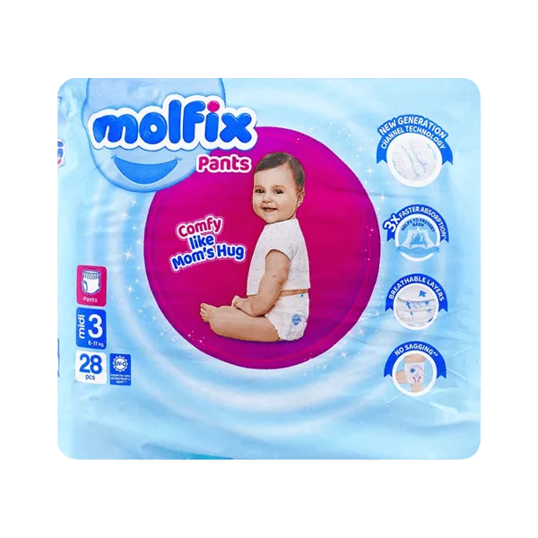 Molfix Baby Diaper Midi 3 - 28Pcs