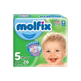 MOLFIX DIAPERS JUNIOR 5 - 26PCS - 11 TO 18 KG