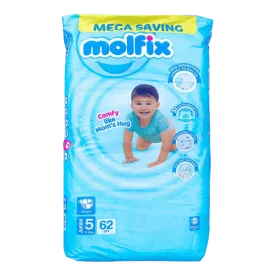 MOLFIX DIAPERS JUNIOR 5 - 62PCS - 11 TO 18 KG