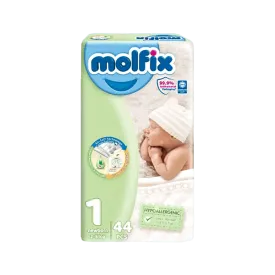 MOLFIX DIAPERS NEWBORN 1 - 44PCS