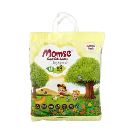 MOMSE BABY DIAPERS S-2 MINI 4-8 KG 68PCS