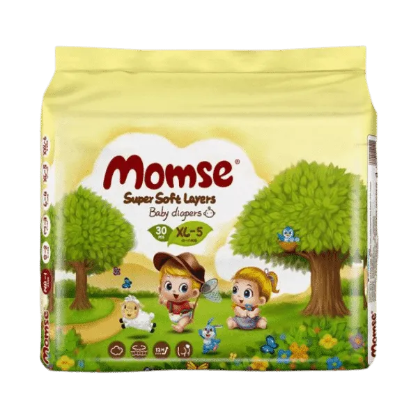 MOMSE DIAPERS XL-5 12-17KG 30PCS