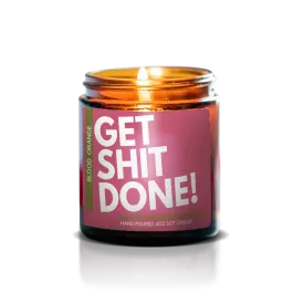 Natural Annie Essentials - Get Shit Done Blood Orange Scented Soy Candle